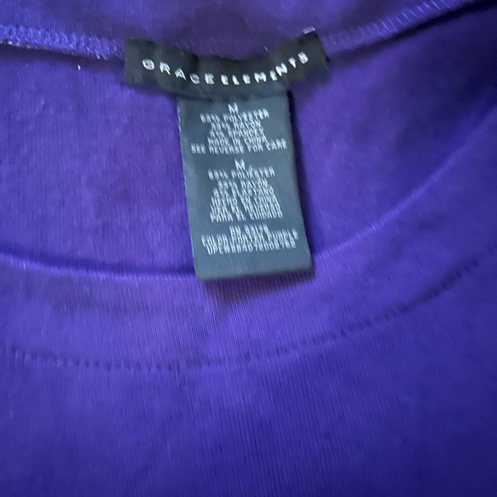 Grace Elements Deep Purple Blouse - image 3